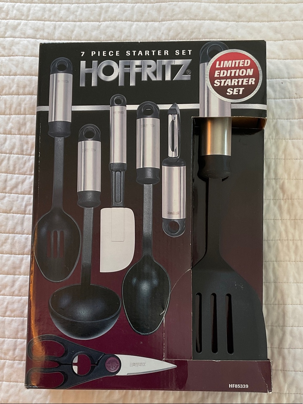 NEW IN BOX Black 7-Piece Kitchen Starter Set
